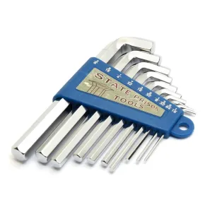 10 piece short hexagon socket wrench set inch