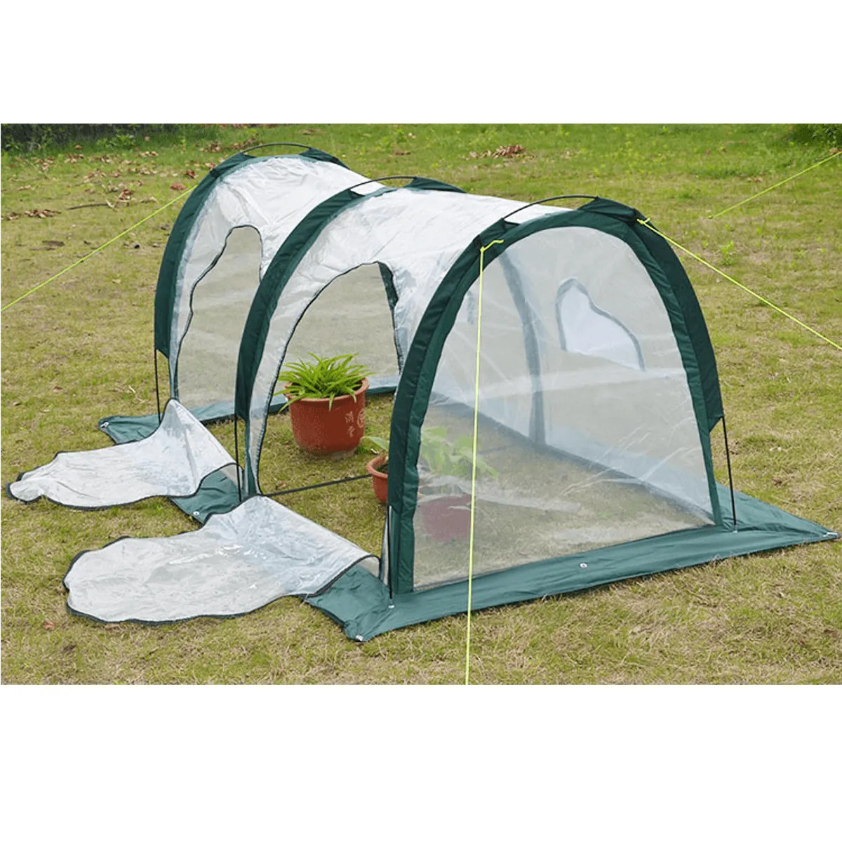 200X100X100Cm Mini Greenhouse Tunnel Tent Home Outdoor Flower Plant Gardening Winter Shelter Cover Tent for Plant Grow Tool