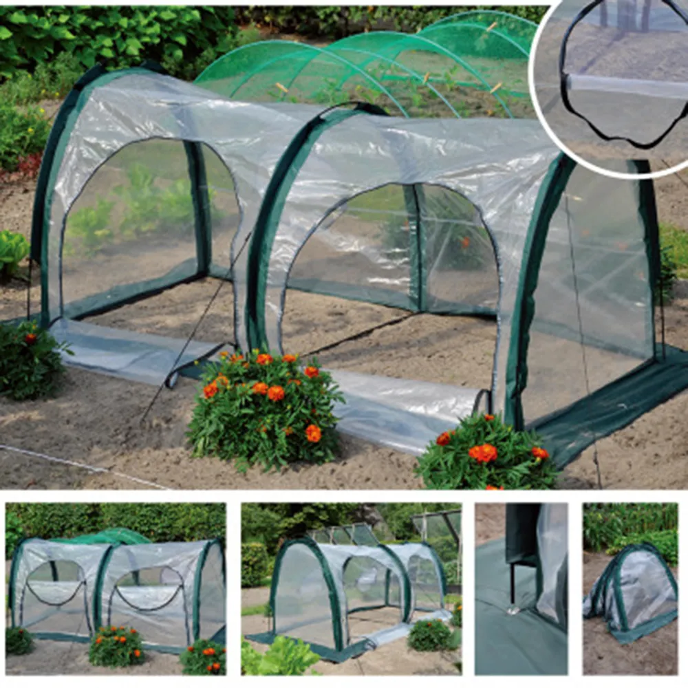 200X100X100Cm Mini Greenhouse Tunnel Tent Home Outdoor Flower Plant Gardening Winter Shelter Cover Tent for Plant Grow Tool