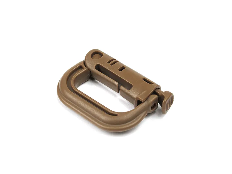 2/pcs Molle Tactical Backpack Shackle Carabiner