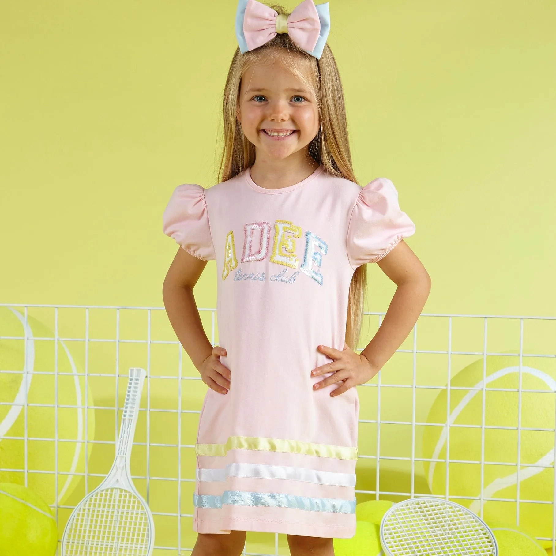 A DEE - Voni  Tennis Club Jersey Dress - Pink