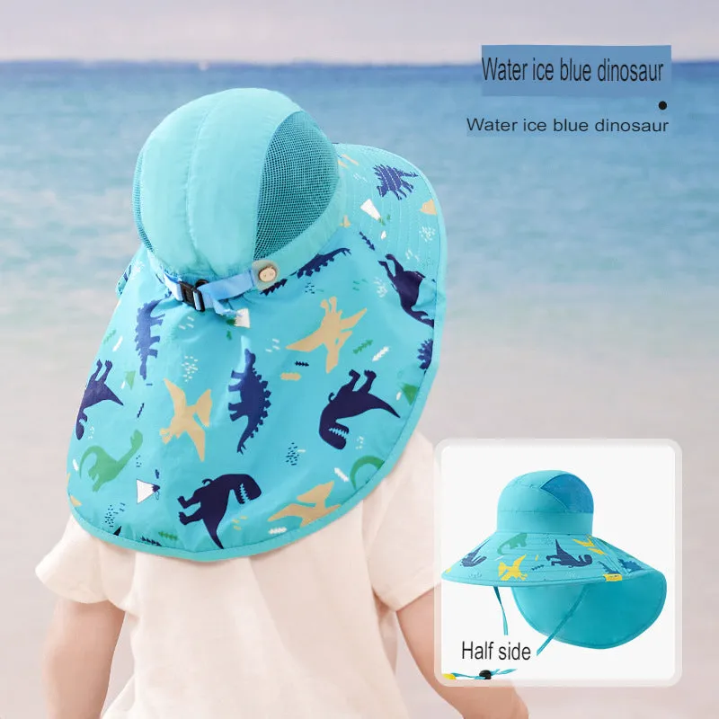 Baby large brim children's hat baby sun hat children's sun hat summer children's sun hat