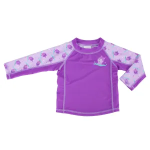 Baby Rash Guard Long Sleeve Swim Top - Hippo