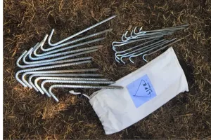 Bell Tent Stake Set - Steel Tent Pegs