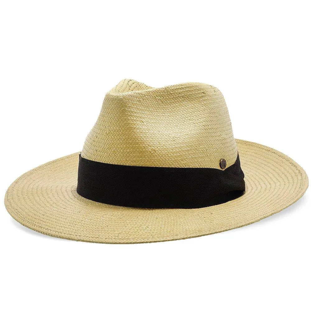 Big Catch - Walrus Hats Natural Paper Braid Straw Fedora Hat w/ Band