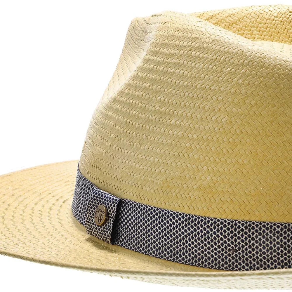 Big Catch - Walrus Hats Natural Paper Braid Straw Fedora Hat w/ Band