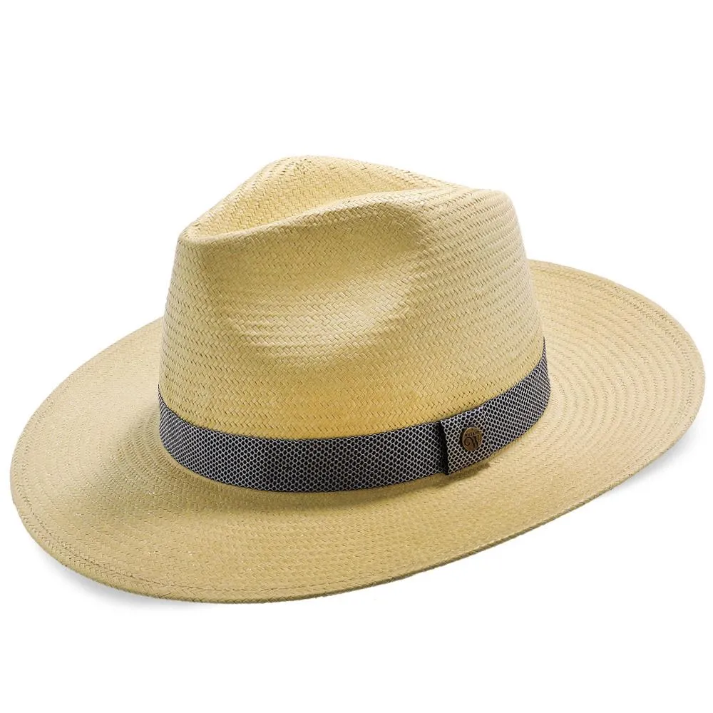 Big Catch - Walrus Hats Natural Paper Braid Straw Fedora Hat w/ Band