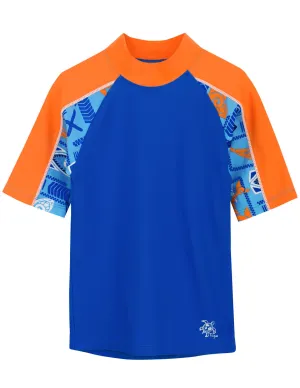 Breaker Short Sleeve Rash Guard - Lagoon