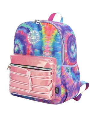 Cubs Blue And Purple Tie Dye High School Backpack