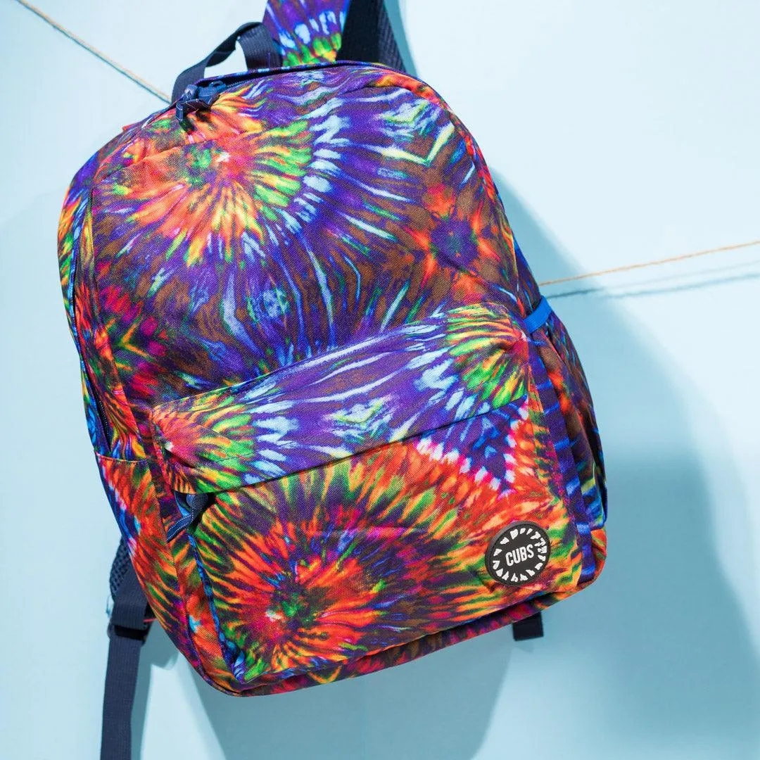 Cubs Navy/Red Tie Dye Junior Student Backpack