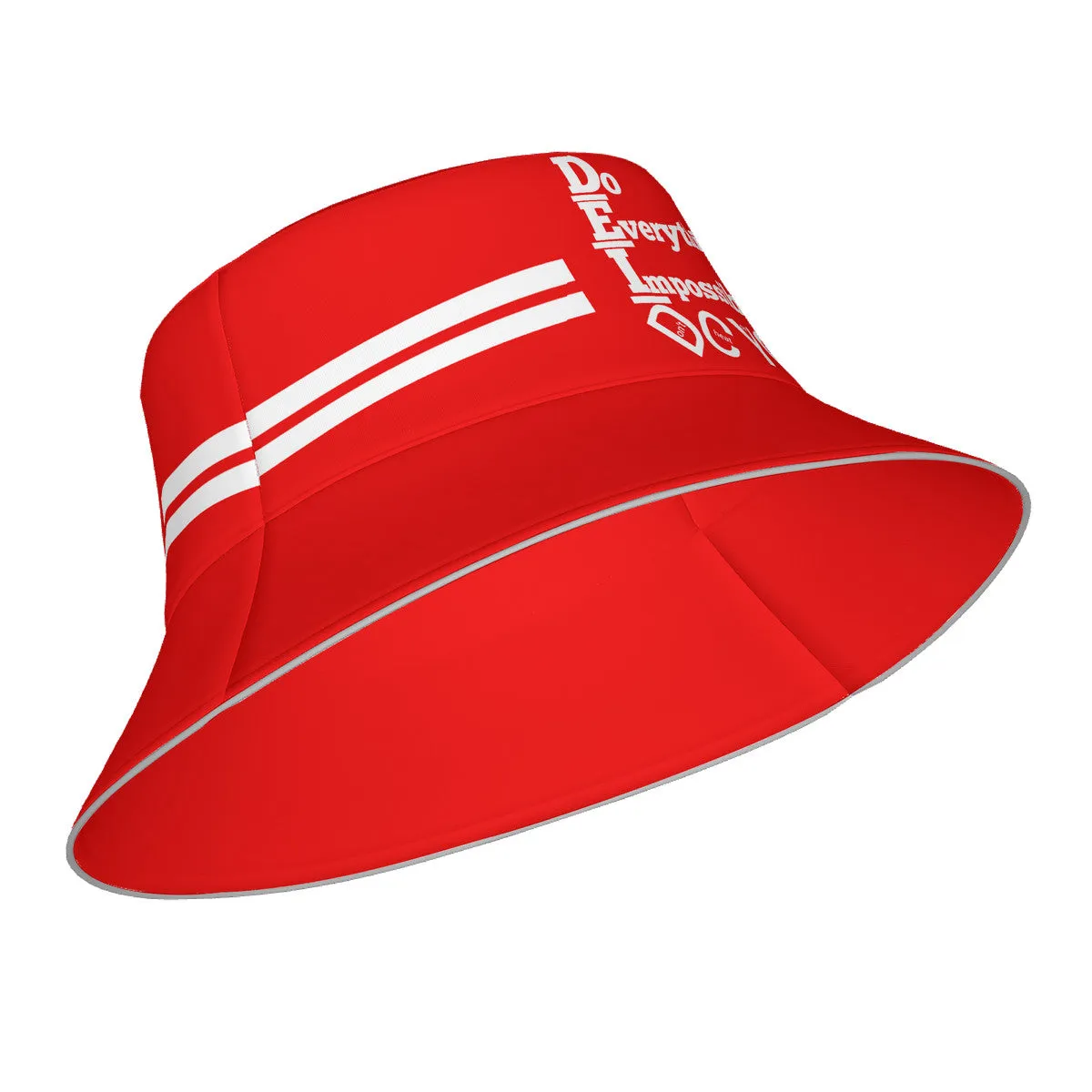 DCYG DEI 24 White & Red Bucket Hat