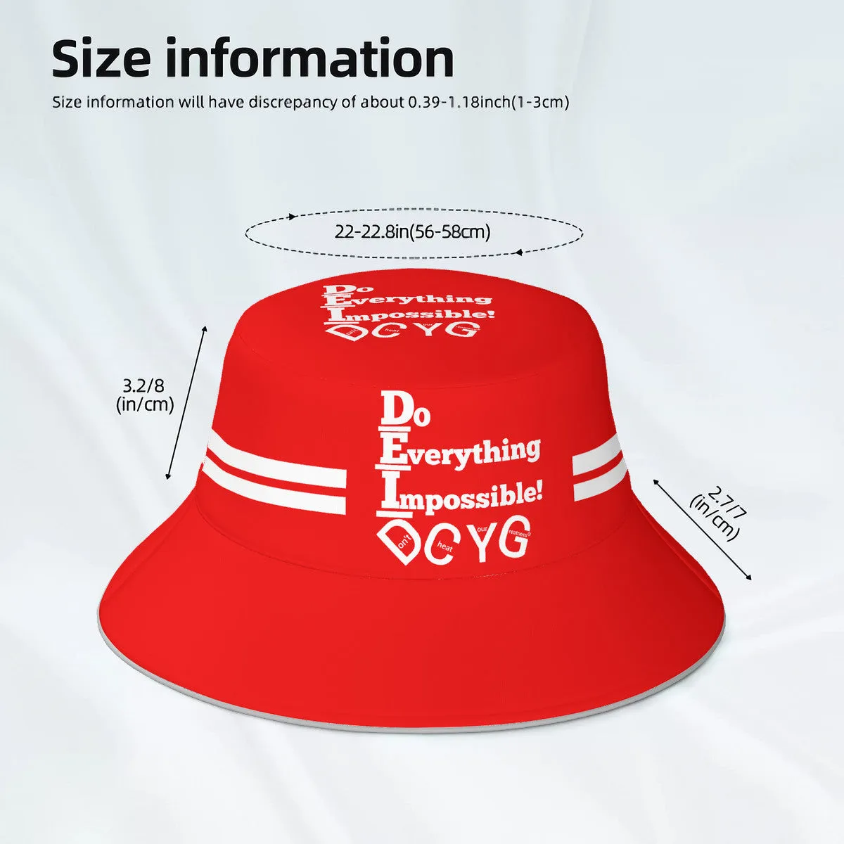 DCYG DEI 24 White & Red Bucket Hat