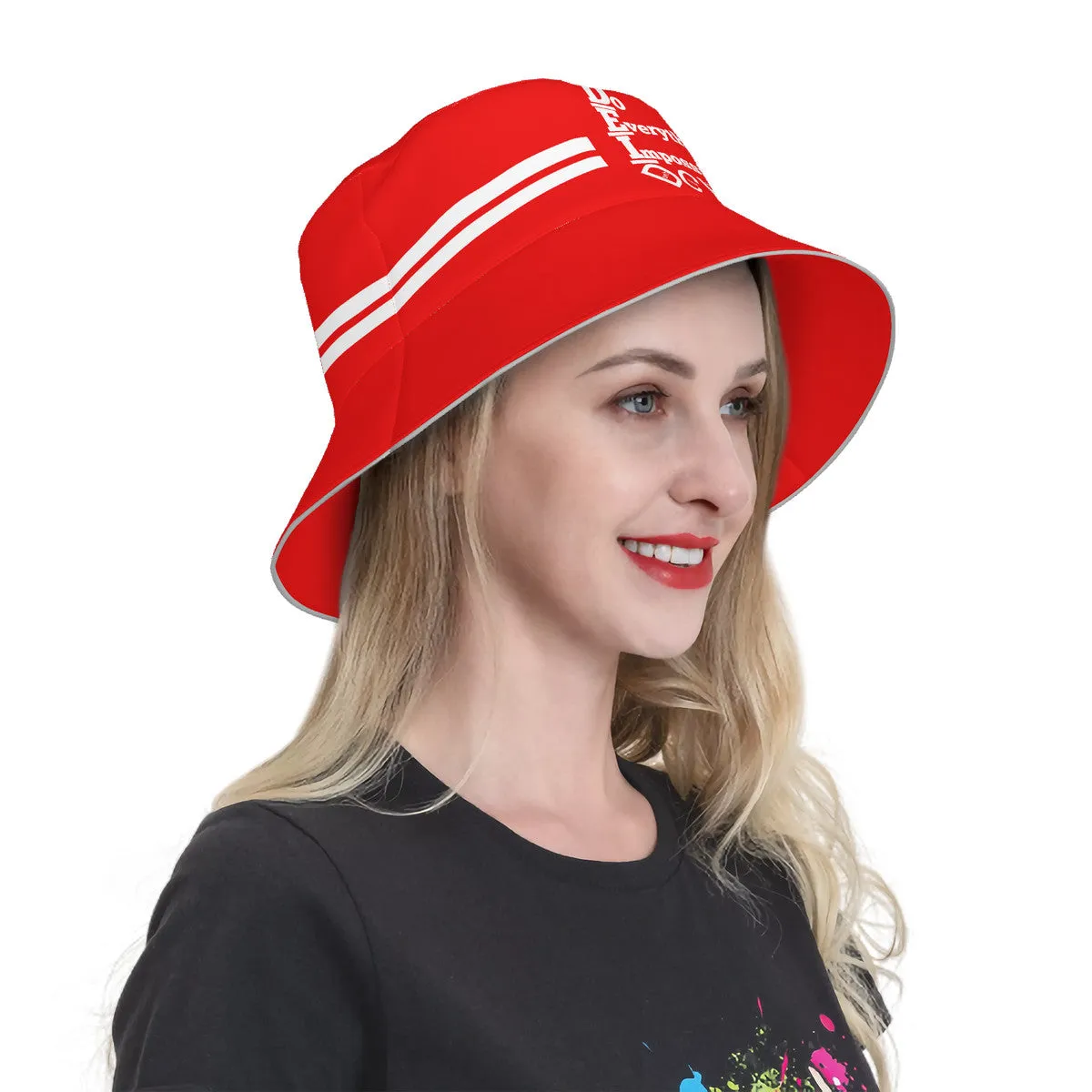 DCYG DEI 24 White & Red Bucket Hat