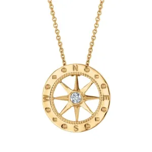 Diamond Compass Necklace