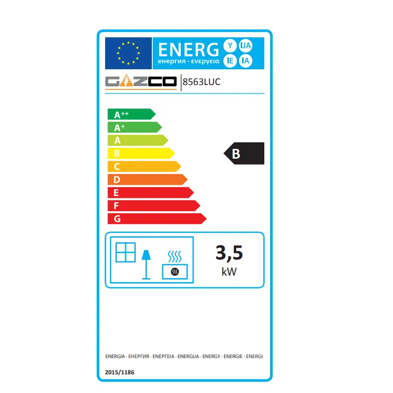 Gazco Stockton 5 Balanced Flue Log Effect Gas Stove