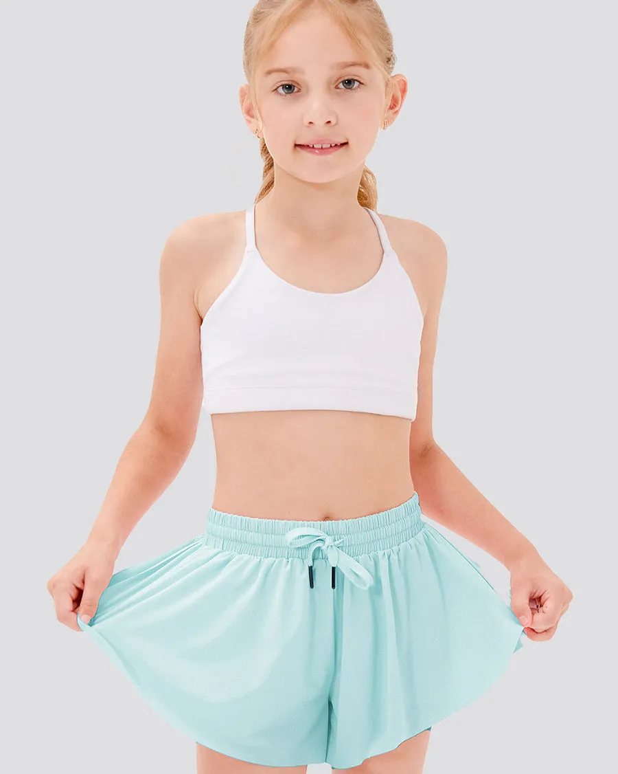 Girls Flowy Shorts - High Waist ｜3-pack