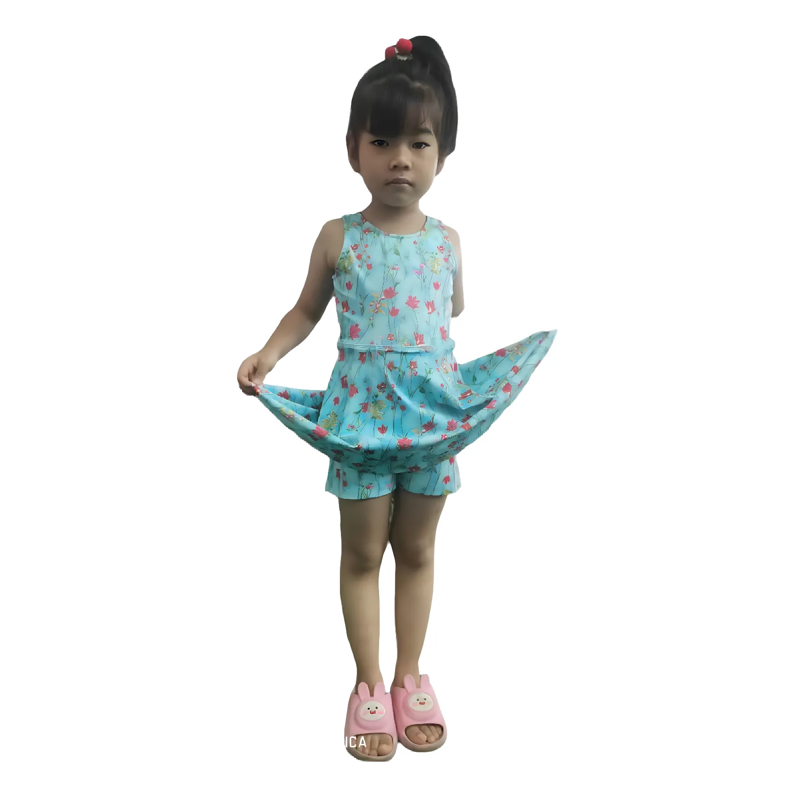 Girls Youth Floral Print Sun Dress