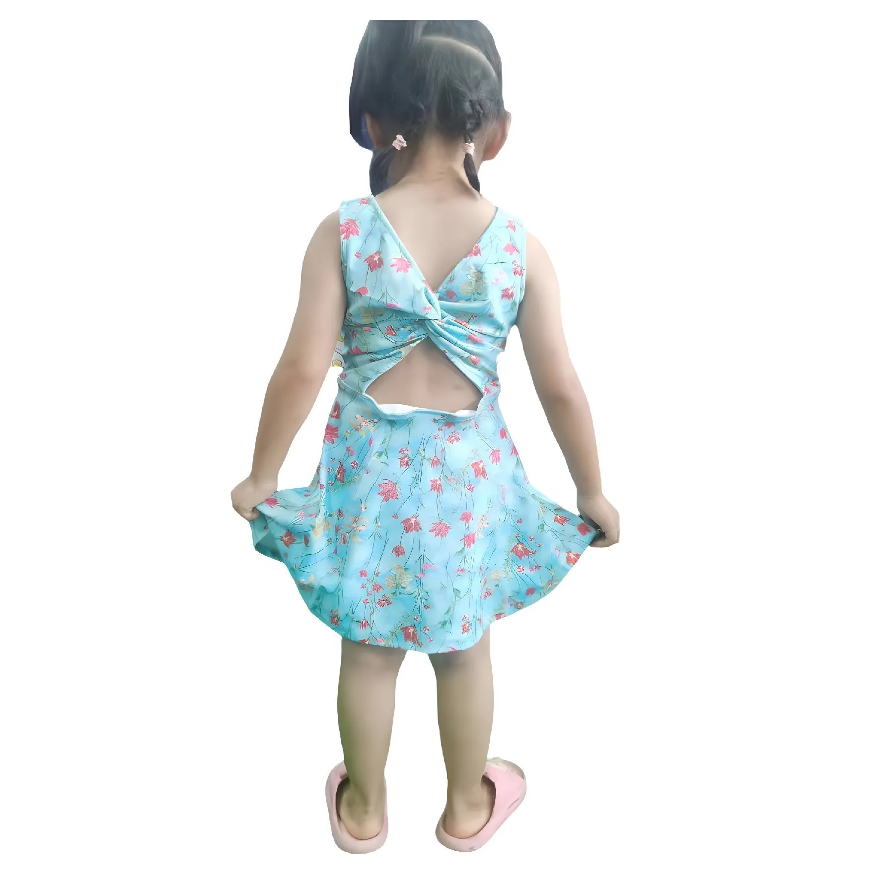 Girls Youth Floral Print Sun Dress