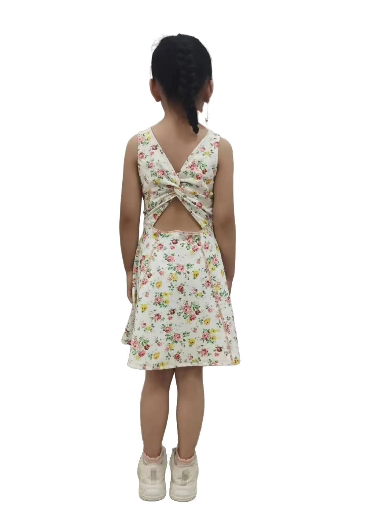 Girls Youth Floral Print Sun Dress