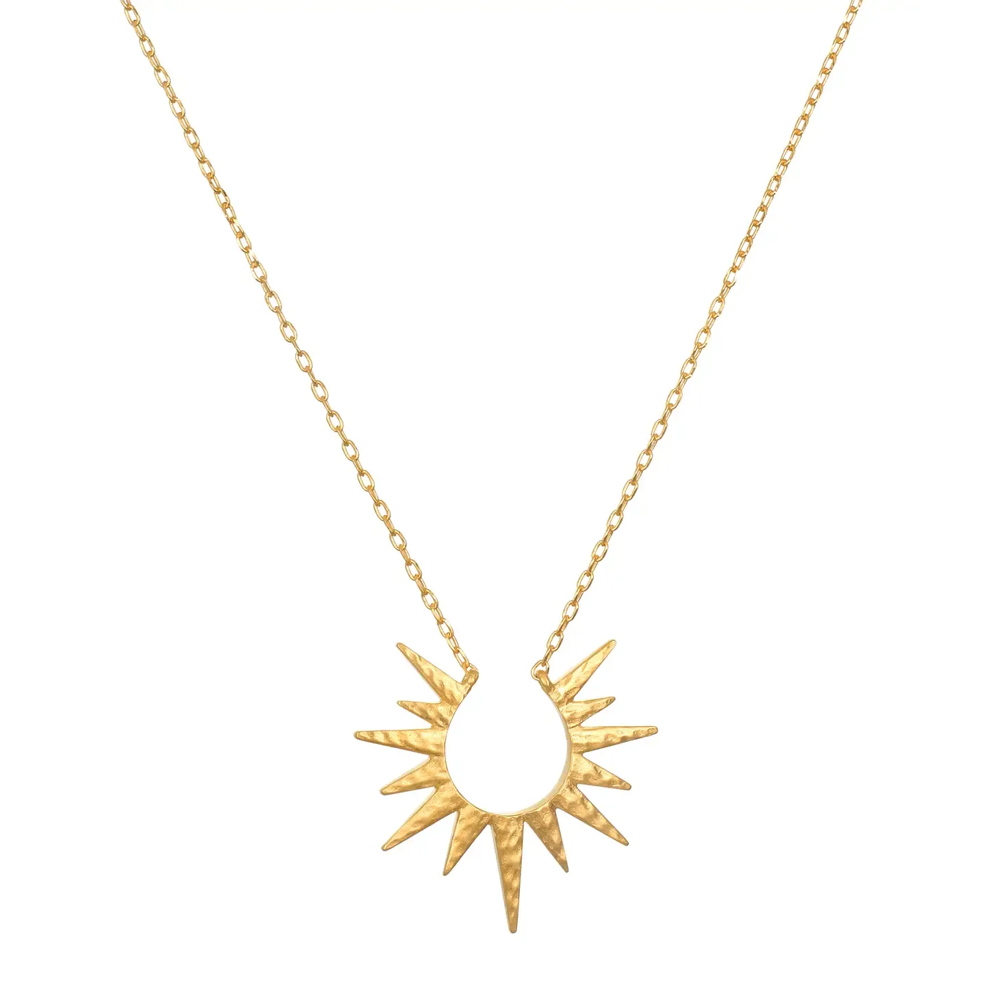 Gold Starburst 16" Necklace