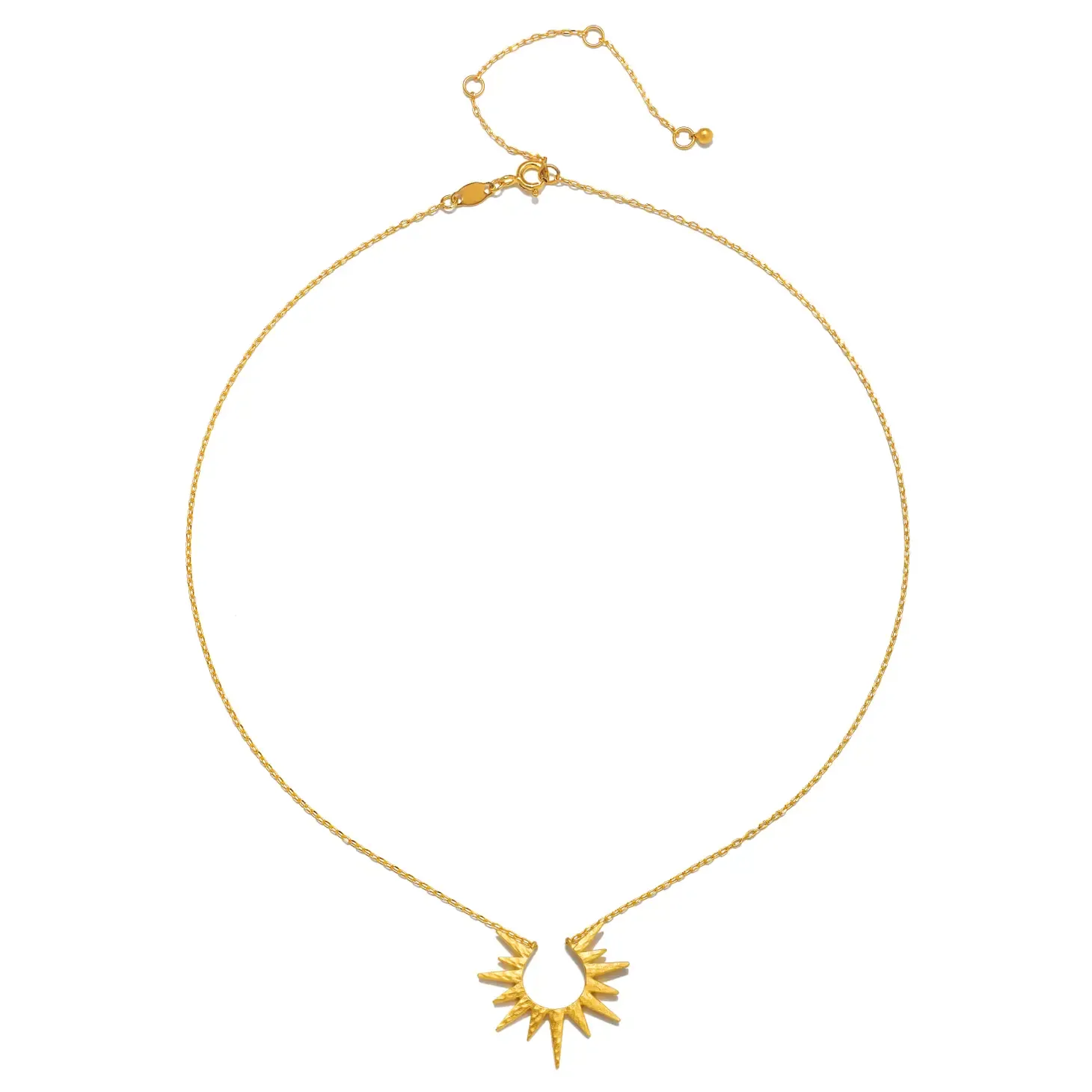 Gold Starburst 16" Necklace