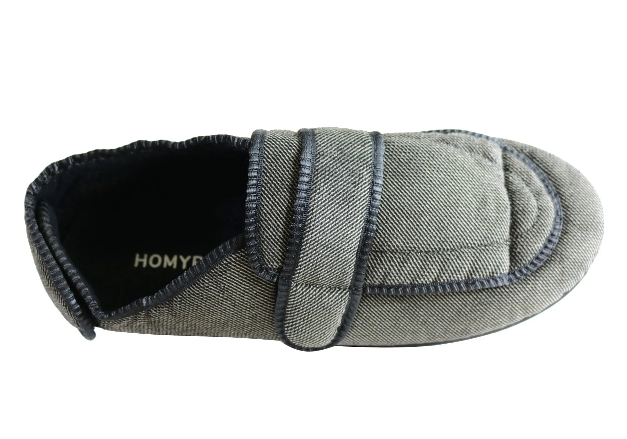 Homyped Mens Arnold 2 Adjustable Strap Extra Extra Wide Slippers