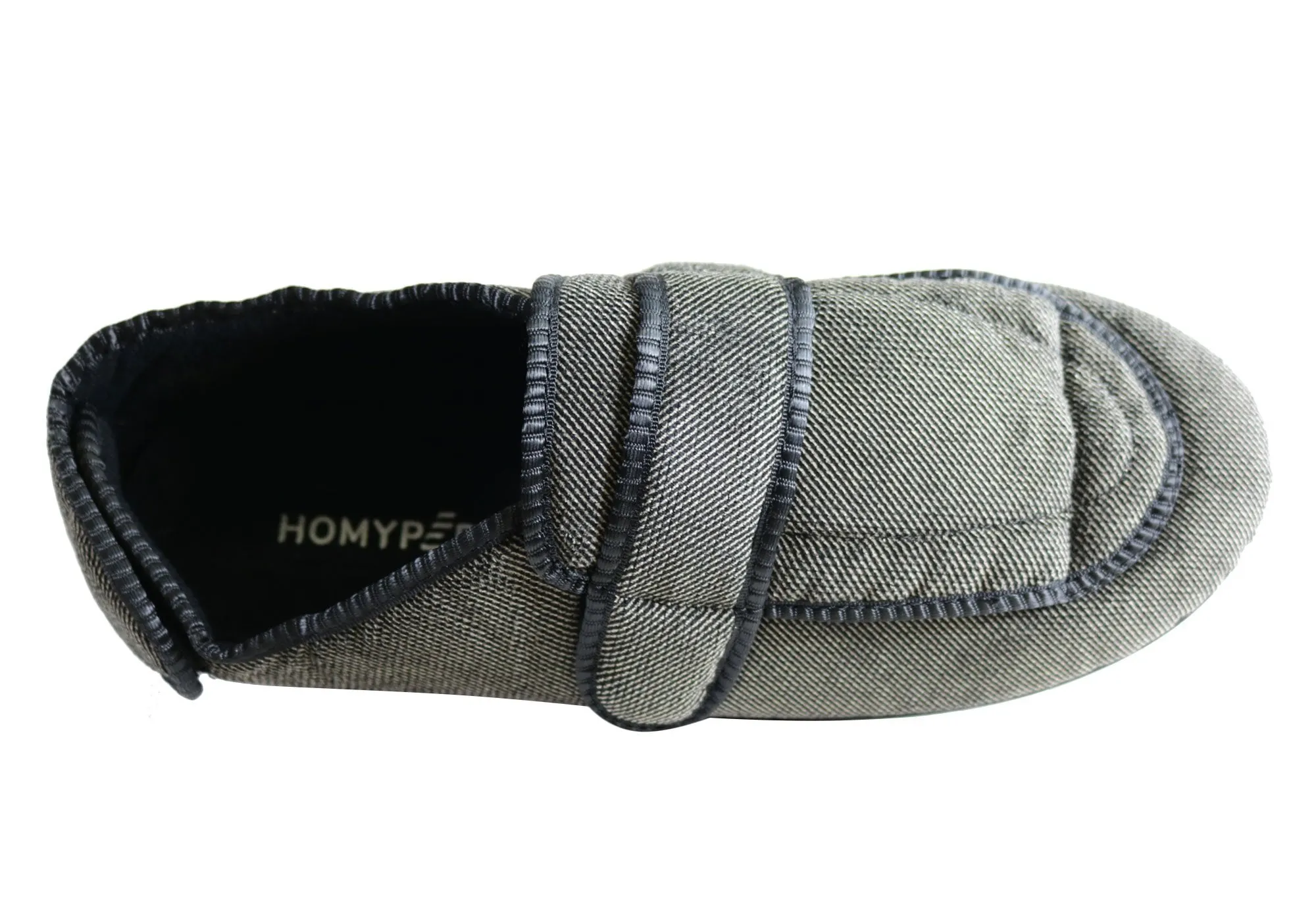 Homyped Mens Arnold 2 Adjustable Strap Extra Extra Wide Slippers