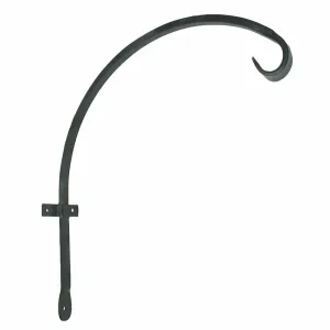 Hookery 16" Downturn Curved Hanger with Forged Curl