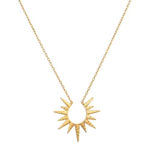 Incandescent Glow Gold Starburst Necklace