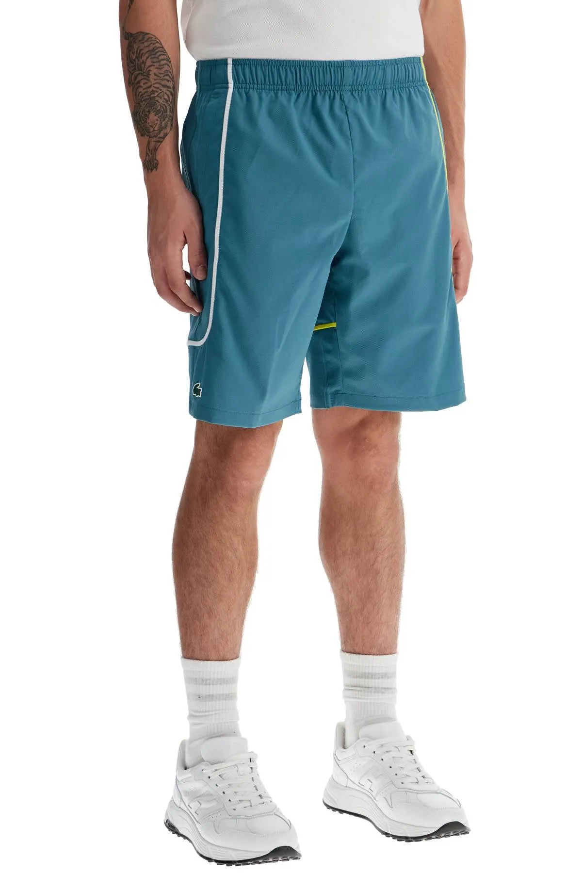 Lacoste Sporty Bermuda Shorts With Contrasting Stitching