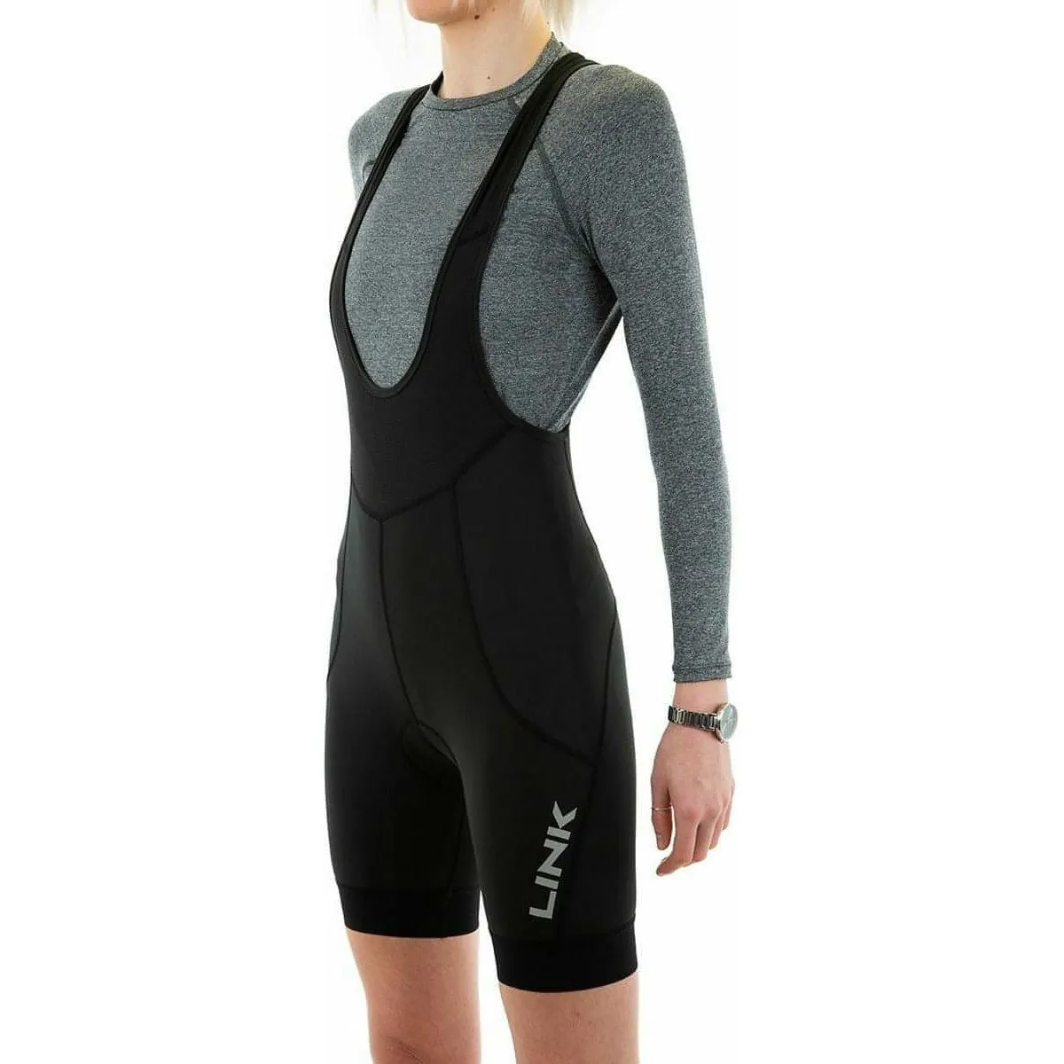 Link Ride Womens Cycling Bib Shorts - Black