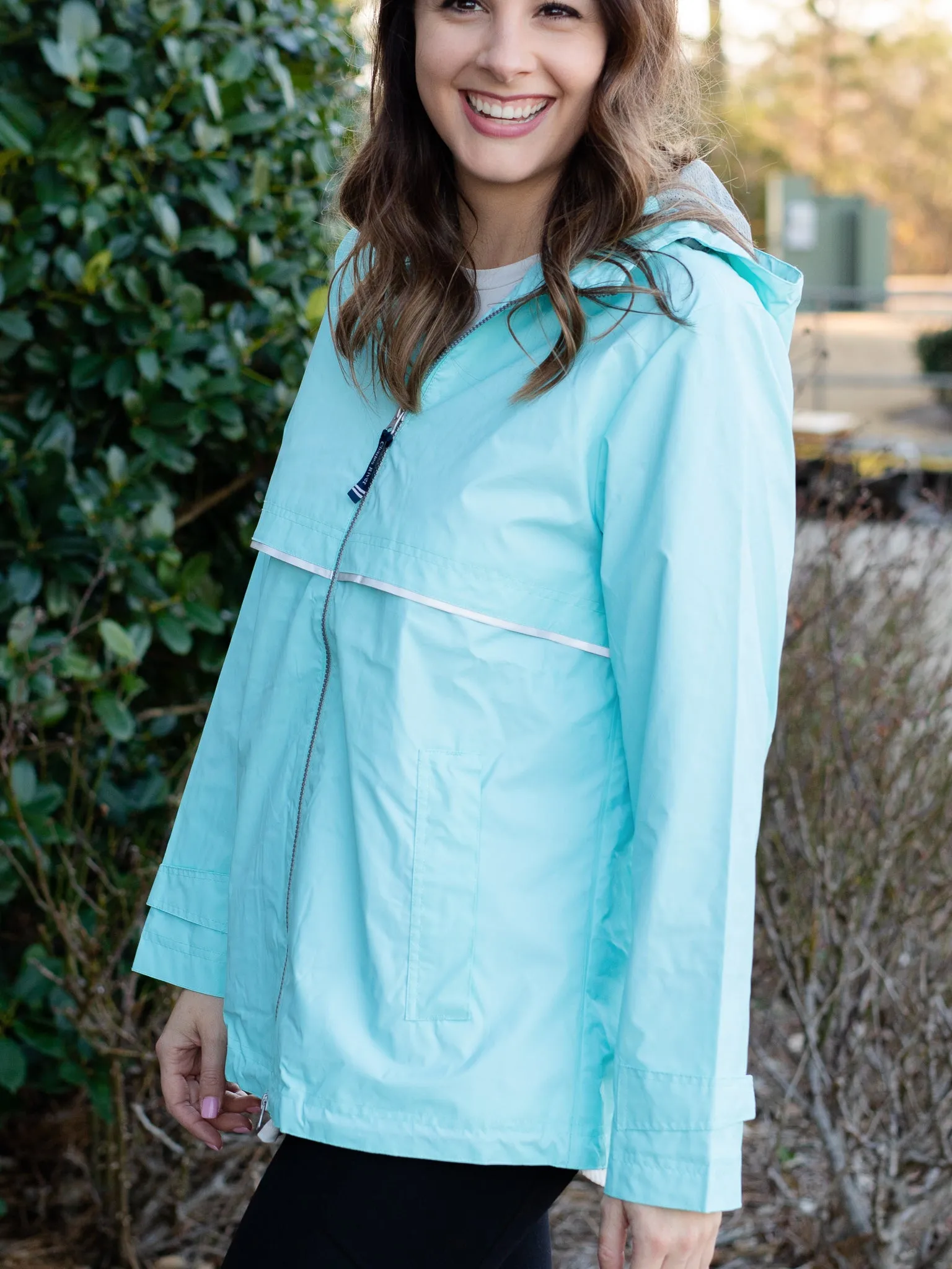 New Englander Rain Coat - Aqua