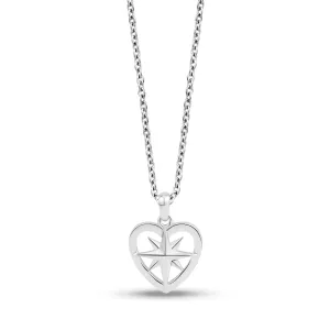 North Star Heart Pendant