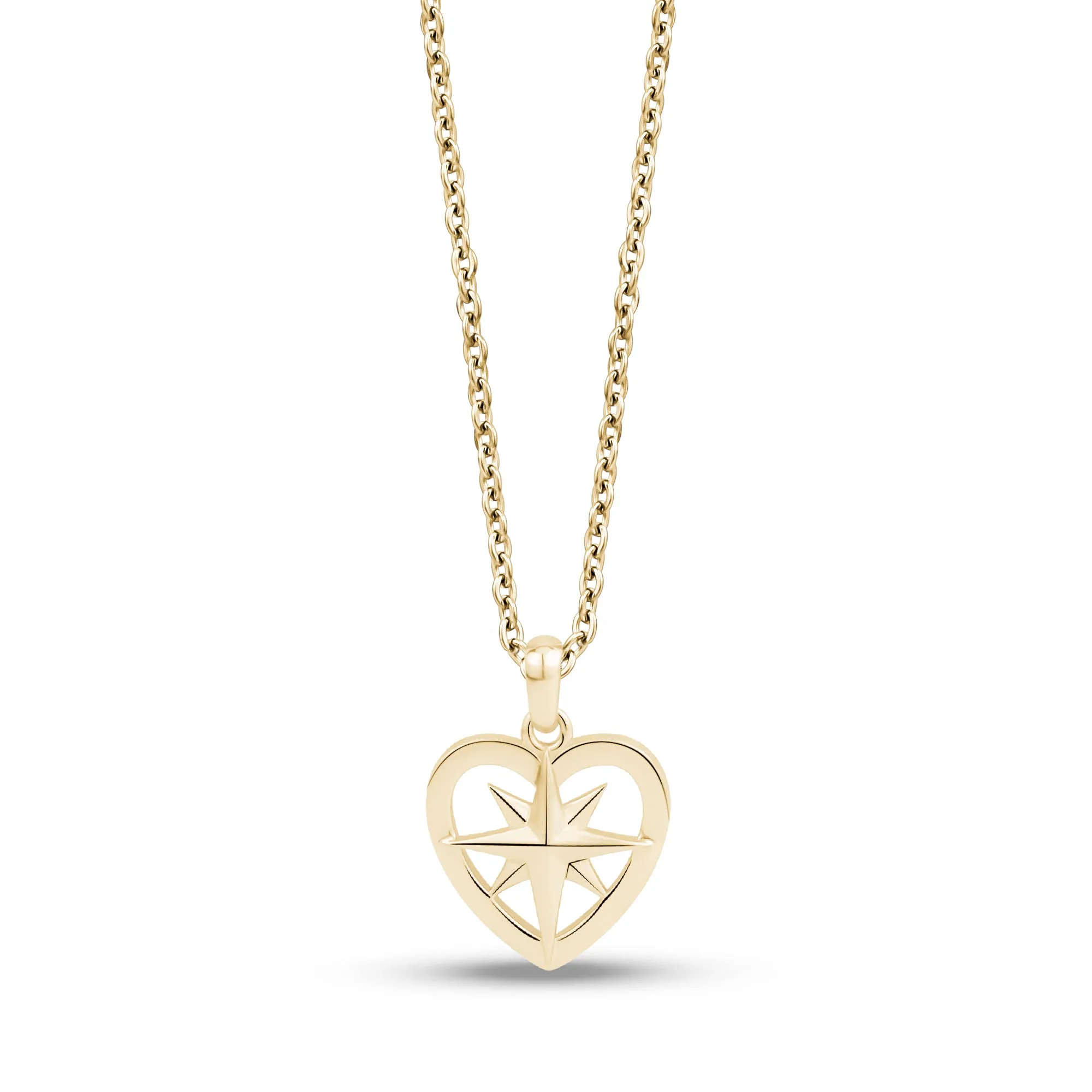 North Star Heart Pendant