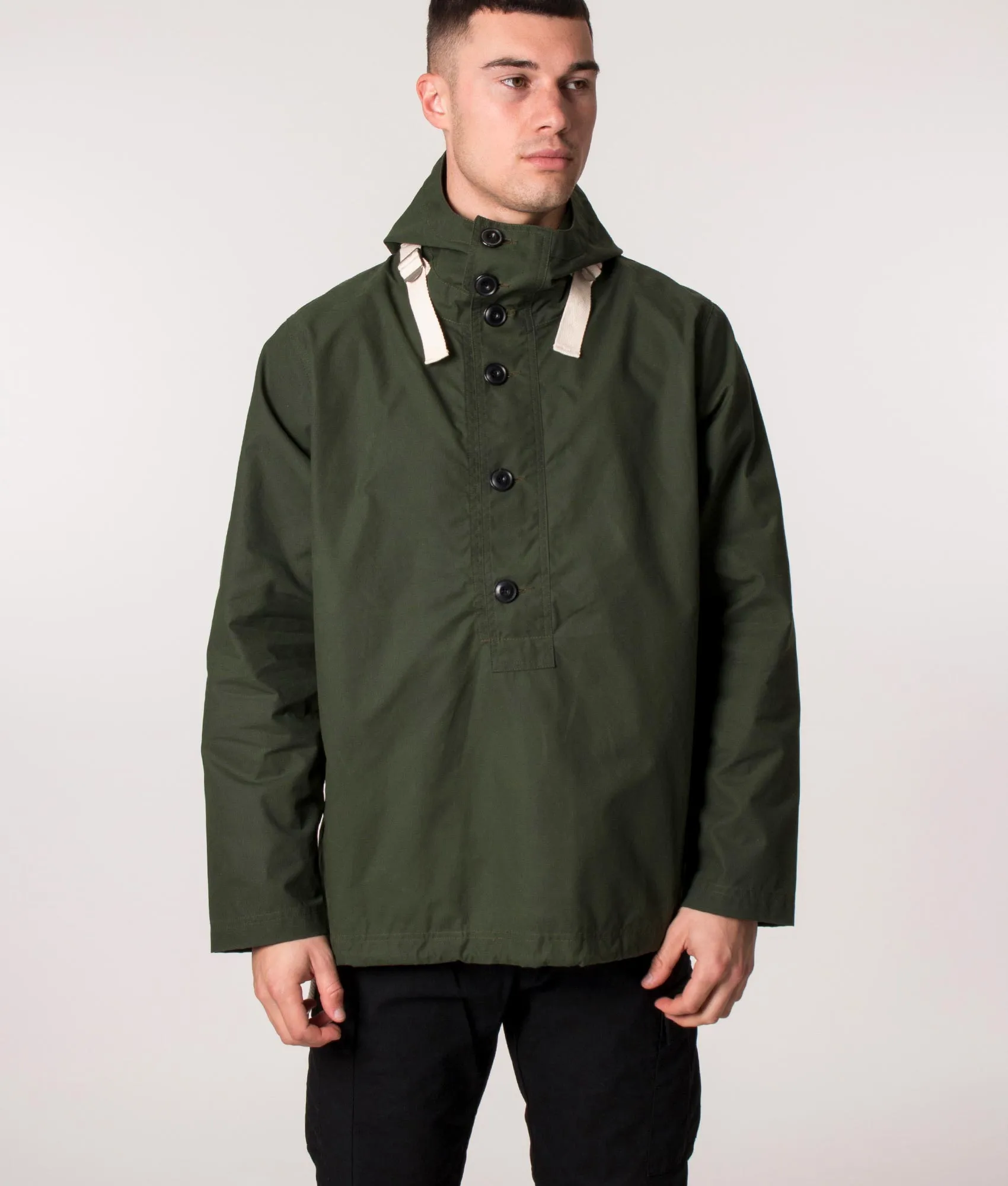 Overhead Waxed Button Jacket