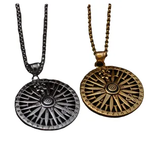 Punk Retro Titanium Steel Necklace Men's Stainless Steel Pendant