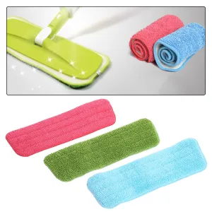 Reusable Mop Microfiber Pad Practical Household Dust Cleaning Home Use Microfiber Pad For Spray Mop Colors Random