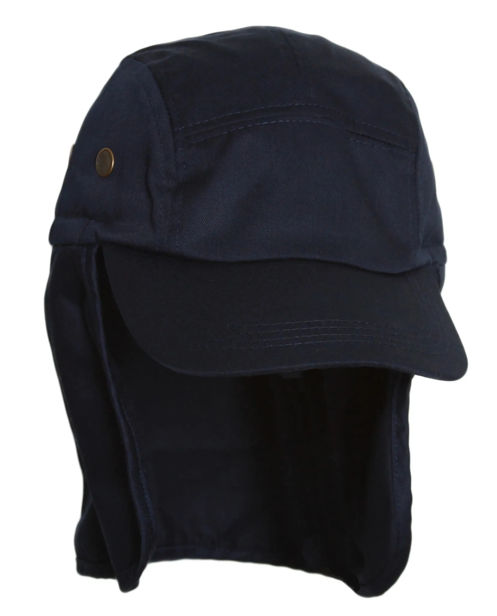 Solid T/C Twill Cap w/ Flap