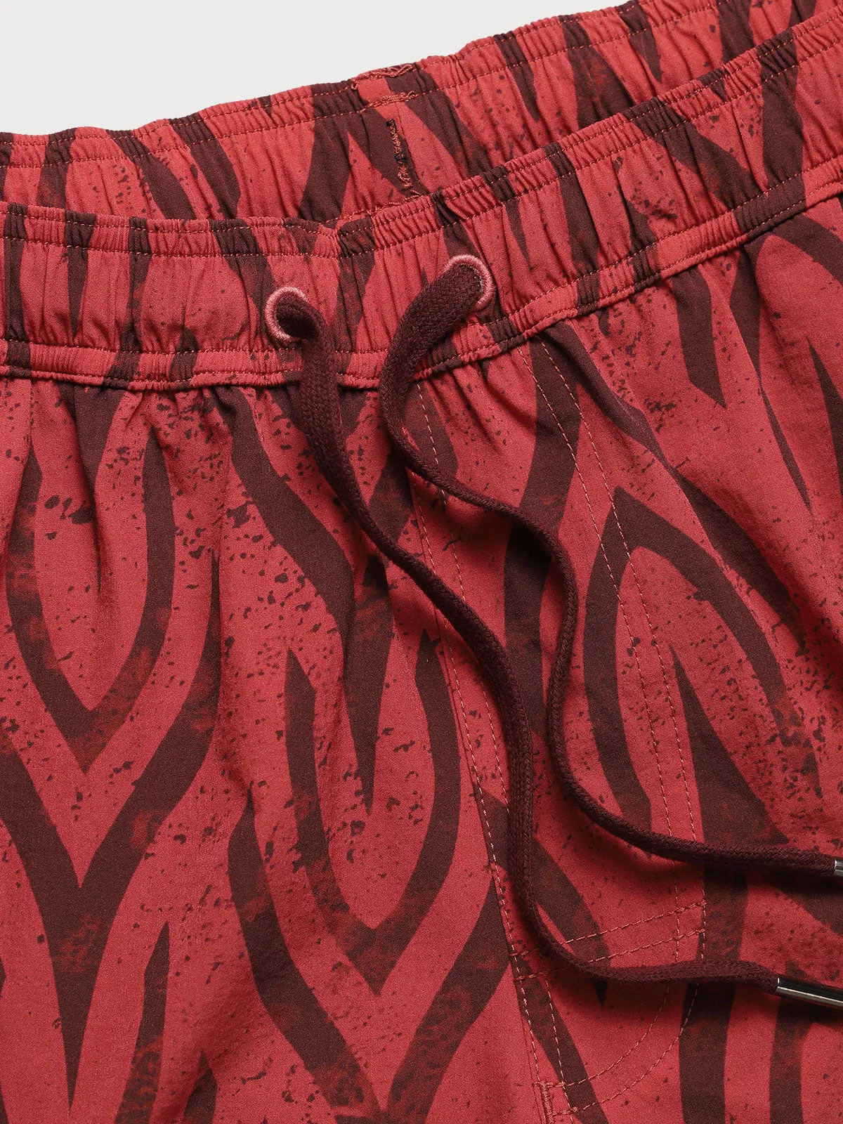 The Wine Red Beach Men's 5" Swimming Trunks