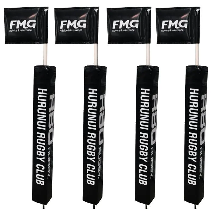 Touchline Flag Pole with Protector & Rigid Flag