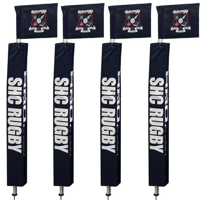 Touchline Flag Pole with Protector & Rigid Flag