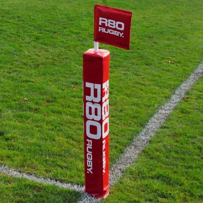 Touchline Flag Pole with Protector & Rigid Flag