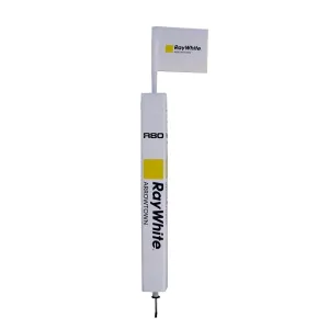 Touchline Flag Pole with Protector & Rigid Flag