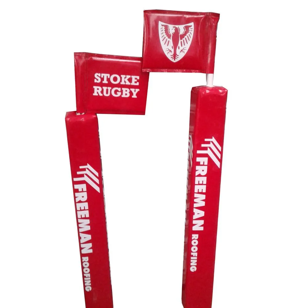 Touchline Flag Pole with Protector & Rigid Flag