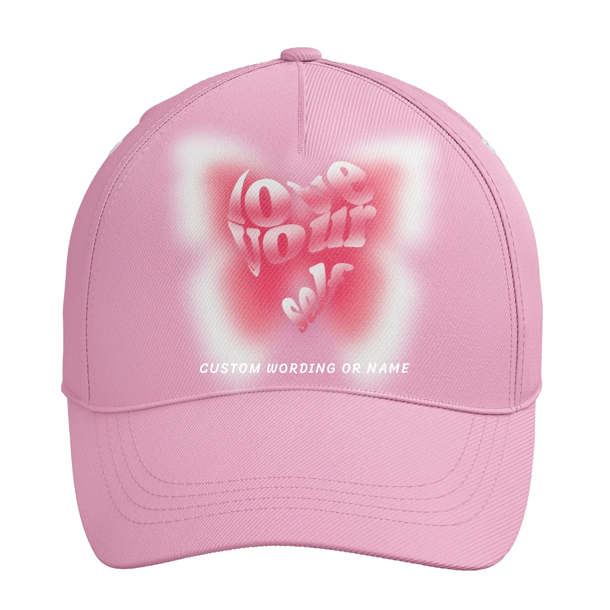 Valentine's Day gift - Customized Couple Sports Caps - ’Love your self‘