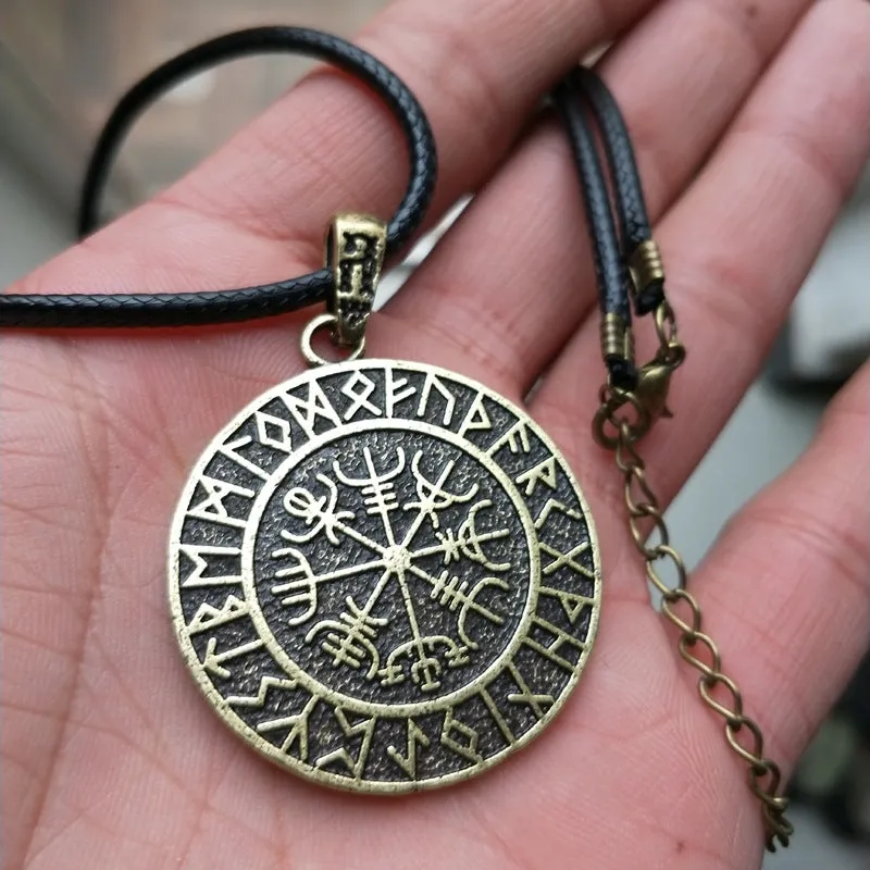 Viking Compass Rune Necklace Pendant - Norse Legacy Collection