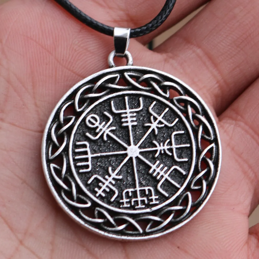 Viking Compass Rune Necklace Pendant - Norse Legacy Collection