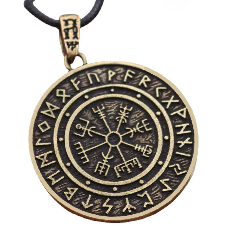 Viking Compass Rune Necklace Pendant - Norse Legacy Collection