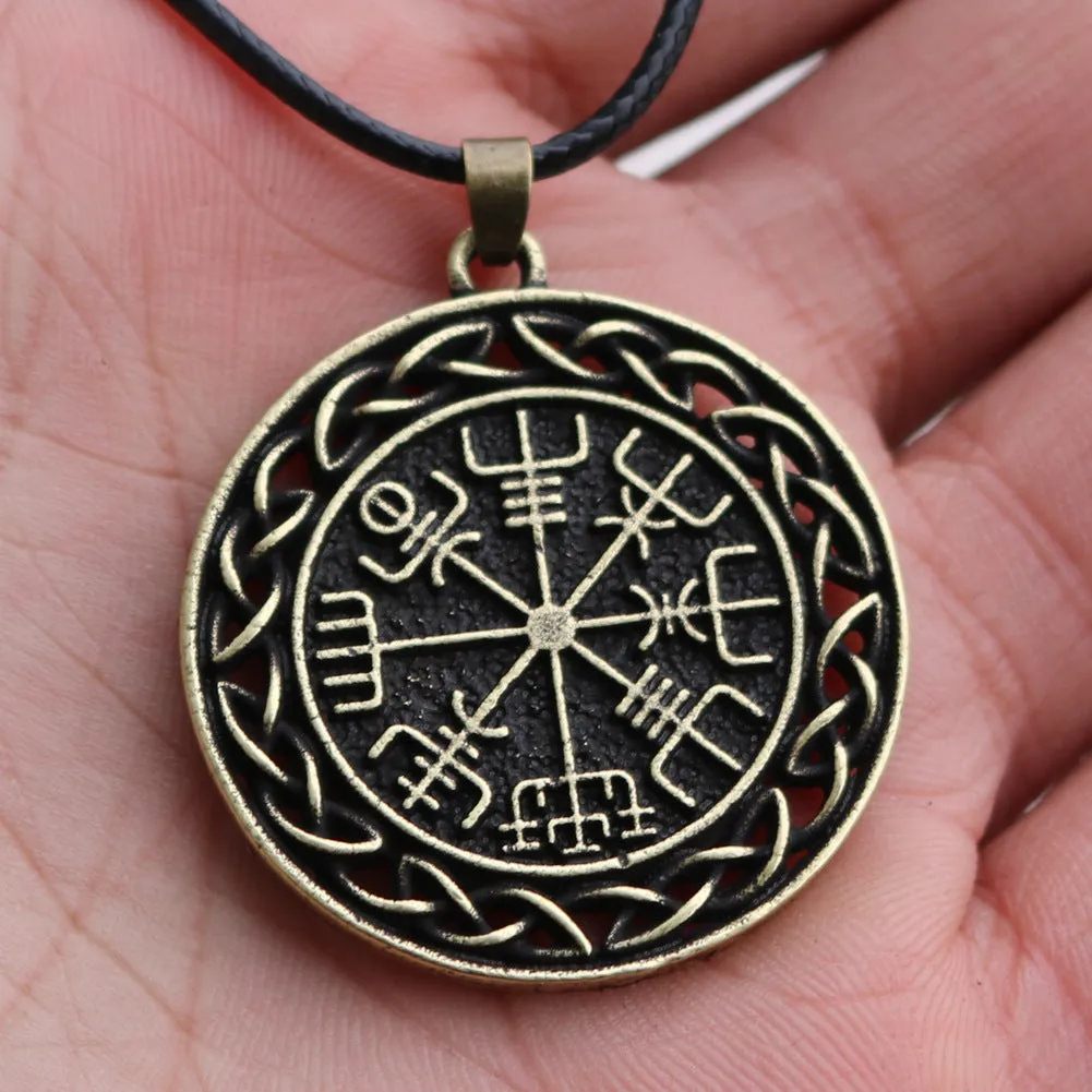 Viking Compass Rune Necklace Pendant - Norse Legacy Collection