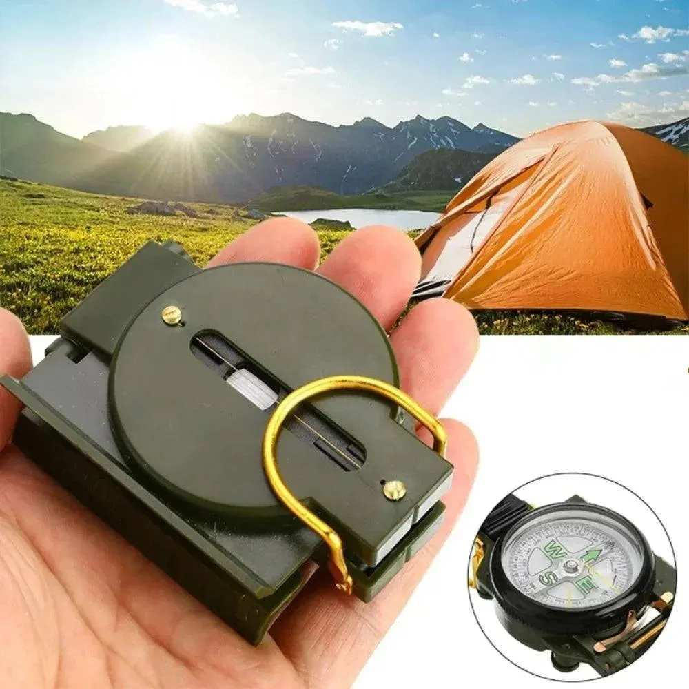 Waterproof High Precision Compass Outdoor Gadget Sports Hiking Mountaineering Professional Metal Sight